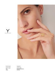 Geometric Statement Ring, 18K Gold Plated | Minimalist Stainless Steel Design – Euphoria Jewels Co