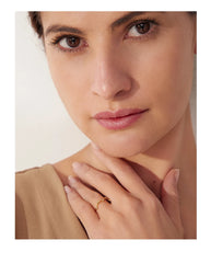 Sparkling Zirconia Engagement Ring with 18k Gold Plating | Elegant Round Design Jewelry – Euphoria Jewels Co