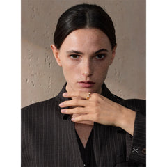 Elastic 18K Gold Plated Freshwater Pearl Ring | Elegant Adjustable Ring – Euphoria Jewels Co