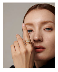 18K Gold Plated Adjustable Turkish Evil Eye Bead Ring | Fashionable Protection Jewelry – Euphoria Jewels Co