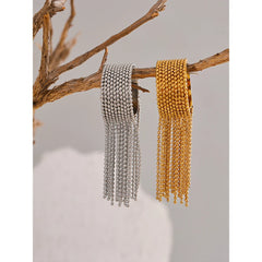 Adjustable Chain Tassel Ring, 18K Gold Plated | Fashion Statement Ring – Euphoria Jewels Co