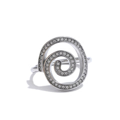 Adjustable Zirconia Ring in Gold Plating | Delicate Geometric Stainless Steel Design – Euphoria Jewels Co