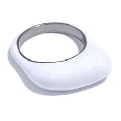 Minimalist Enamel Ring in White, Green, and Coffee Tones with 18k Gold Plating | Chic Design – Euphoria Jewels Co